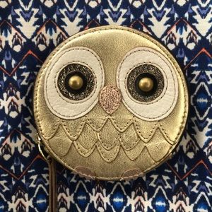 Fossil coin purse metallic owl 🦉